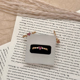 S925 Silver Gold-Plated Tourmaline Heart Zirconia Ring